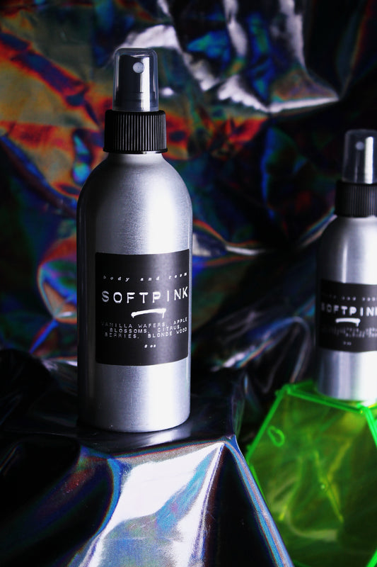 SOFTPINK, 8 OZ BODY AND LINEN SPRAY