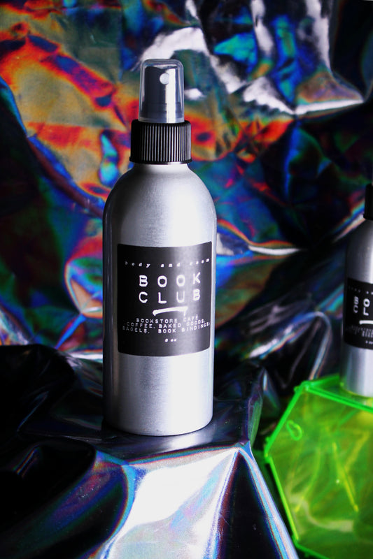 BOOK CLUB, 8 OZ BODY AND LINEN SPRAY